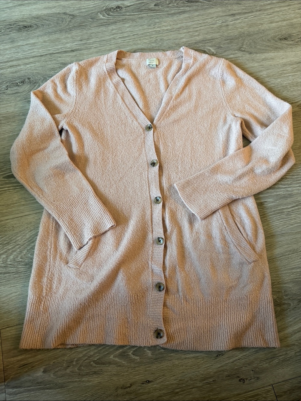 Light Pink Button Down Sweater
